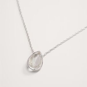 Banana Republic Teardrop Crystal Pendant Necklace